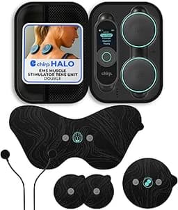 Chirp Halo Wireless Muscle Stimulator – Portable EMS Device for Muscle Recovery, Pain Relief, and Strength Training, Stimulate Muscles for Faster Recovery & Growth (Double)